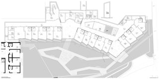 Grundriss Dementenstation Psychiatrische Altersklinik Bergheim von Baumberger & Stegmeier AG